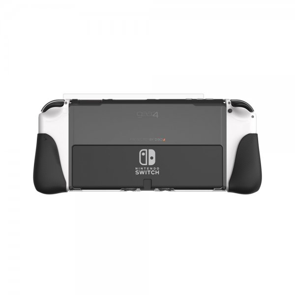 Gear4 Nintendo Switch OLED Skal med Skärmskydd Kita Grip 360 Clear