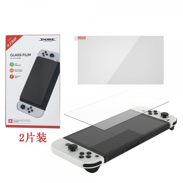 Dobe Nintendo Switch OLED Skärmskydd av Glas 2-pack