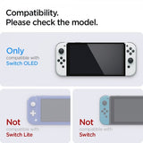Spigen Nintendo Switch OLED Skärmskydd GLAS.tR EZ Fit 2-pack