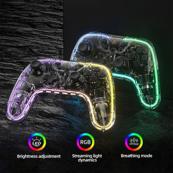 Aolion Nintendo Switch Spelkontroll Transparent RGB