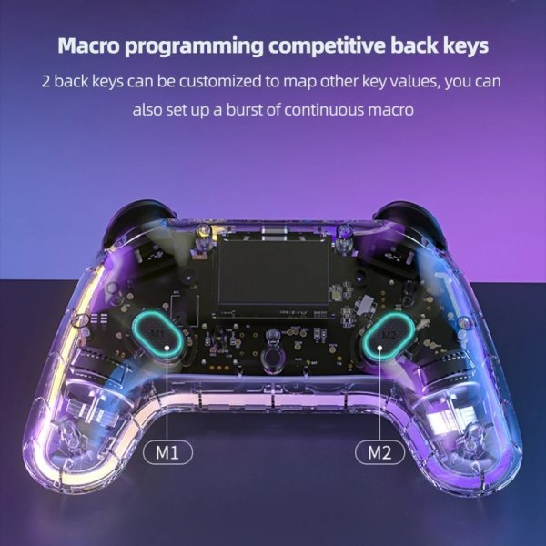 Aolion Nintendo Switch Spelkontroll Transparent RGB