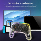 Aolion Nintendo Switch Spelkontroll Transparent RGB