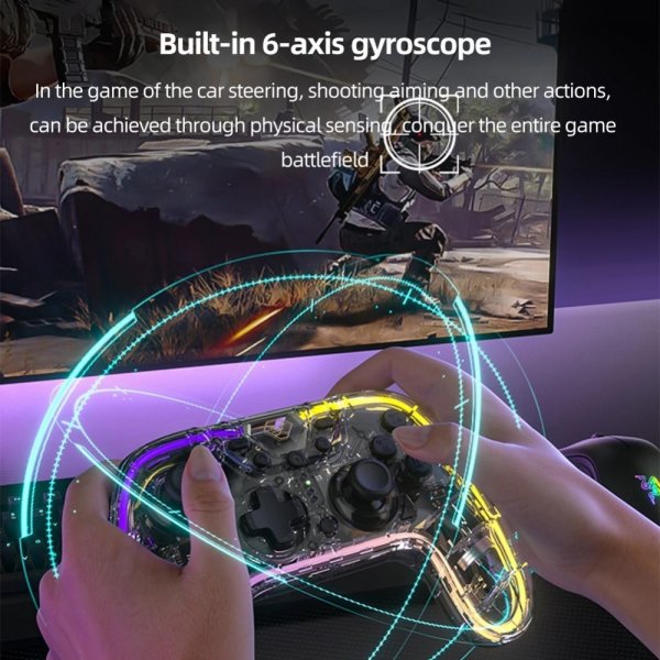 Aolion Nintendo Switch Spelkontroll Transparent RGB