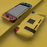 Nintendo Switch Skal Kolfibermönster Gul