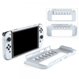 Dobe Nintendo Switch Skal med Stativ 6 Spelfack Vit