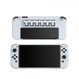 Dobe Nintendo Switch Skal med Stativ 6 Spelfack Vit