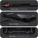 Spigen Nintendo Switch Skal Rugged Armor Matte Black