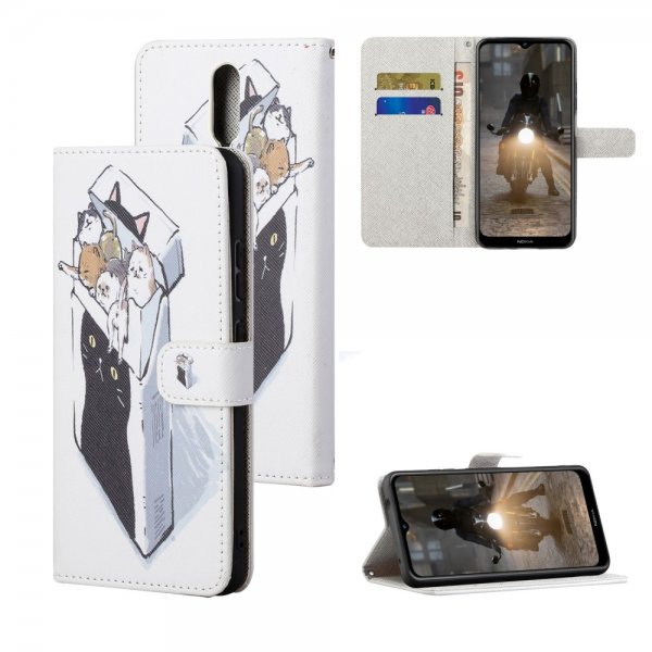 Nokia 2.4 Fodral Motiv Katter i låda
