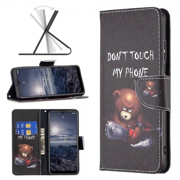 Nokia G11/G21 Fodral Motiv Björn Motorsåg