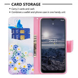 Nokia G11/G21 Fodral Motiv Fjärilar och Blommor
