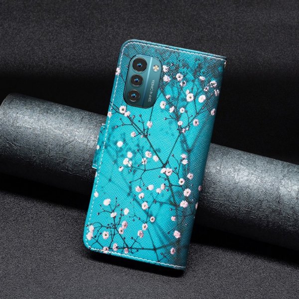 Nokia G11/G21 Fodral Motiv Plommonblomster