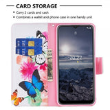 Nokia G11/G21 Fodral Motiv Två Fjärilar