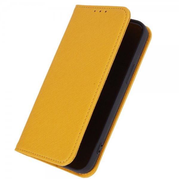 Nokia G42 Fodral med Kortfack Flip Gul