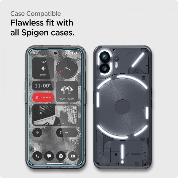 Spigen Nothing Phone (2) Skärmskydd GLAS.tR ALIGNmaster 2-pack