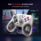 GameSir Nova HD Rumble Spelkontroll 2.4G Retro White