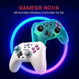GameSir Nova HD Rumble Spelkontroll 2.4G Retro White