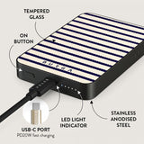 Burga Powerbank MagSafe 5000 mAh Old Money Metallgrå