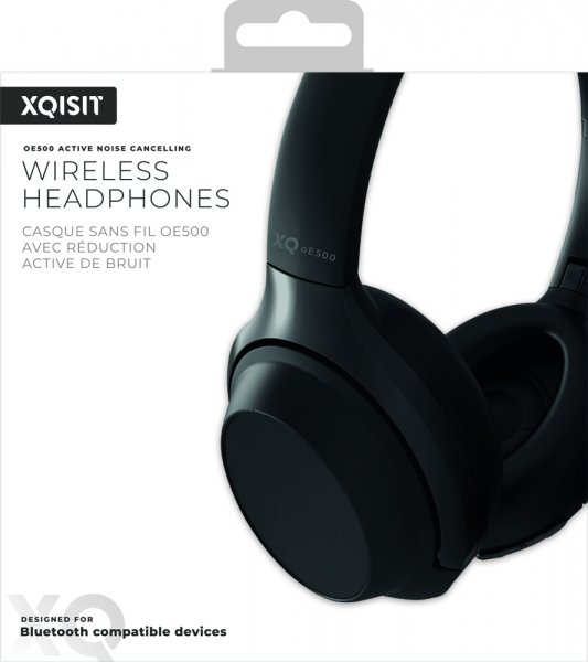 Xqisit On-ear hörlurar ANC oE500 Svart