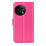 OnePlus 11 Fodral Litchi Magenta