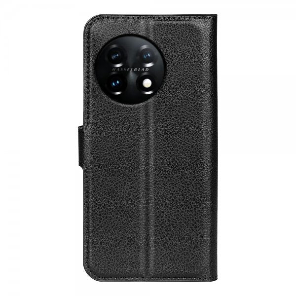 OnePlus 11 Fodral Litchi Svart
