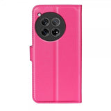 OnePlus 12 Fodral Litchi Magenta