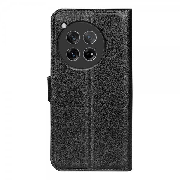 OnePlus 12 Fodral Litchi Svart