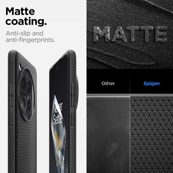 Spigen OnePlus 12 Skal Liquid Air Matte Black