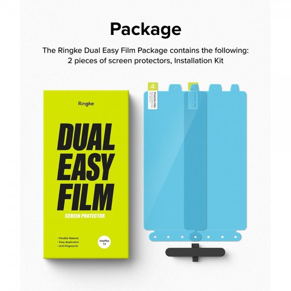 Ringke OnePlus 12 Skärmskydd Dual Easy Film 2-pack