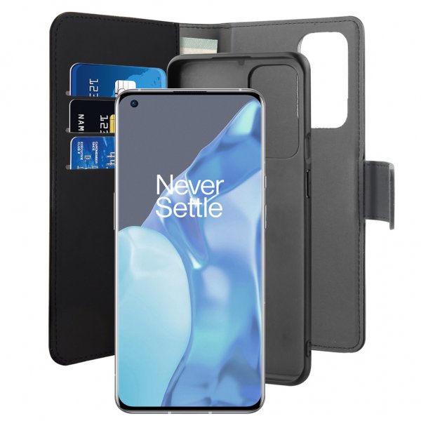 Puro OnePlus 9 Pro Fodral Wallet Detachable 2 in 1 Löstagbart Skal Svart