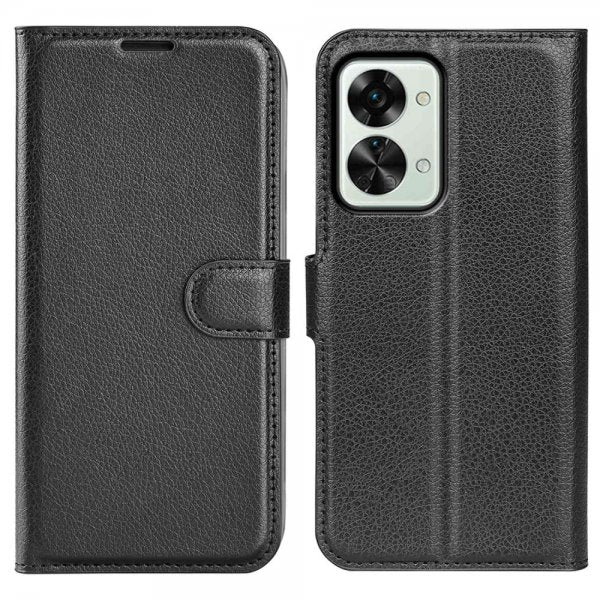 OnePlus Nord 2T Fodral Litchi Svart