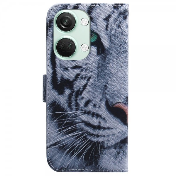OnePlus Nord 3 Fodral Motiv Vit Tiger