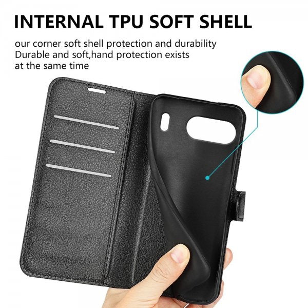 OnePlus Nord 4 Fodral Litchi Svart