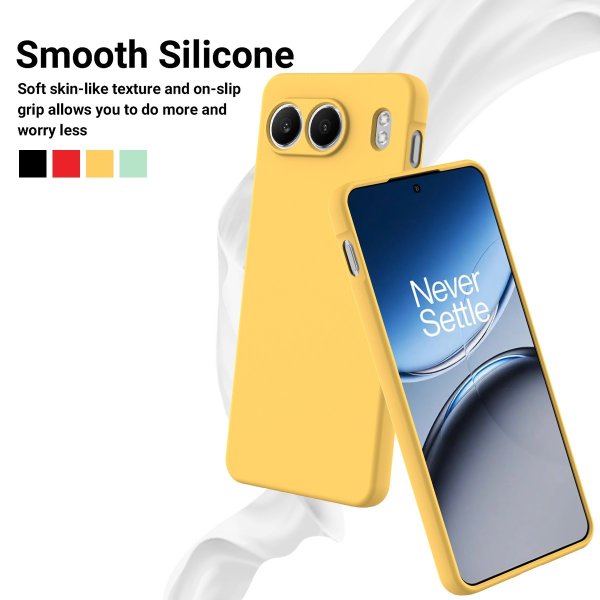 OnePlus Nord 4 Skal med Strap Silikon Gul