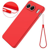 OnePlus Nord 4 Skal med Strap Silikon Röd