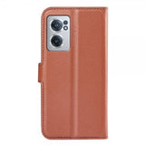OnePlus Nord CE 2 5G Fodral Litchi Brun