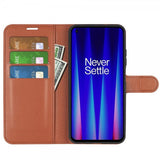 OnePlus Nord CE 2 5G Fodral Litchi Brun