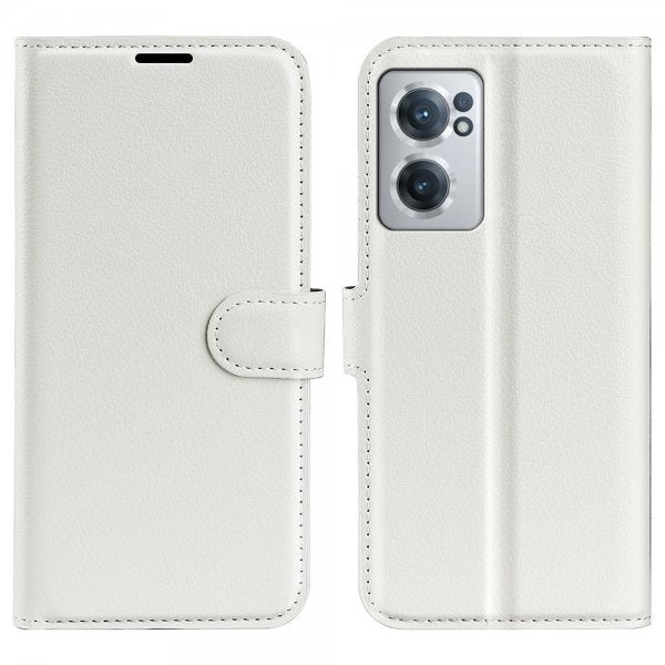 OnePlus Nord CE 2 5G Fodral Litchi Vit