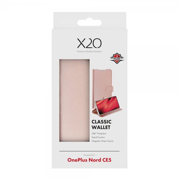 X2O OnePlus Nord CE5 Fodral Classic Wallet Roseguld