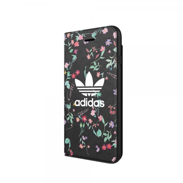 Adidas iPhone 6/6S/7/8/SE Fodral OR Booklet Case AOP FW18 Blommor Svart