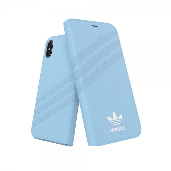 Adidas iPhone X/Xs Fodral OR Booklet Case Suede FW18 Blå