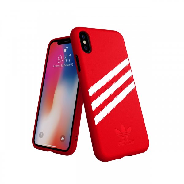 Adidas iPhone X/Xs Skal OR Moulded Case Suede FW18 Röd