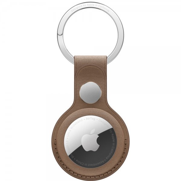Apple Original AirTag Hållare FineWoven Nyckelring Taupe
