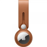 Apple Original AirTag Hållare Leather Loop Saddle Brown