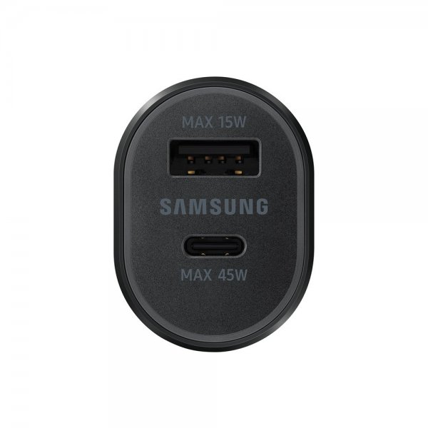 Samsung Original Billaddare Super Fast Dual Car Charger 45W Svart