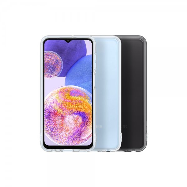 Samsung Original Galaxy A23 5G Skal Soft Clear Cover Svart