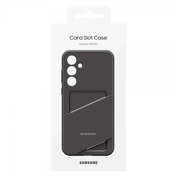Samsung Original Galaxy A35 Skal Card Slot Case Svart