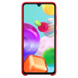 Samsung Original Galaxy A41 Skal Silicone Cover Röd