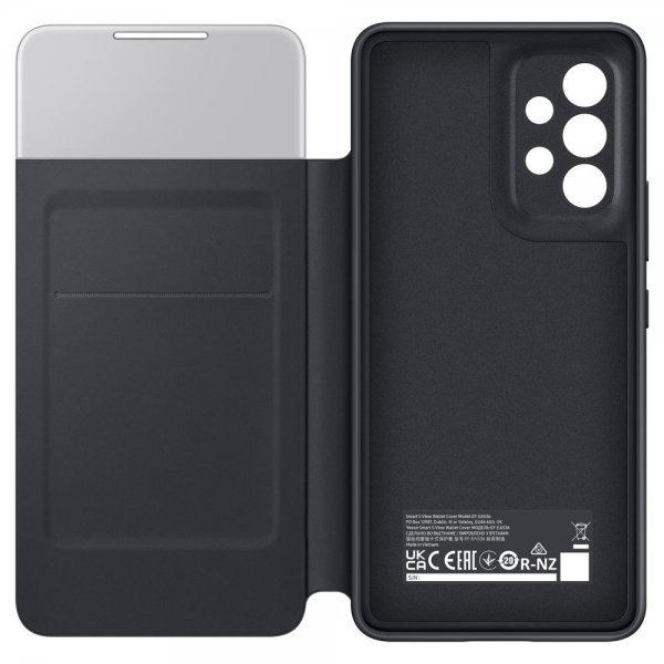Samsung Original Galaxy A53 5G Fodral Smart S View Wallet Cover Svart
