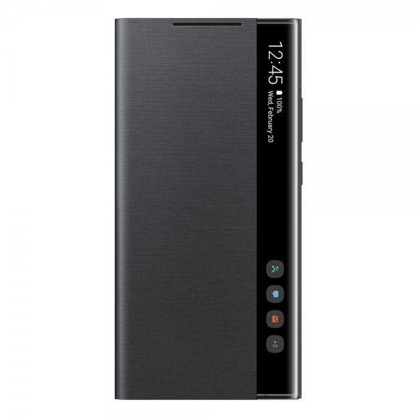 Samsung Original Galaxy Note 20 Ultra Fodral Clear View Cover Svart