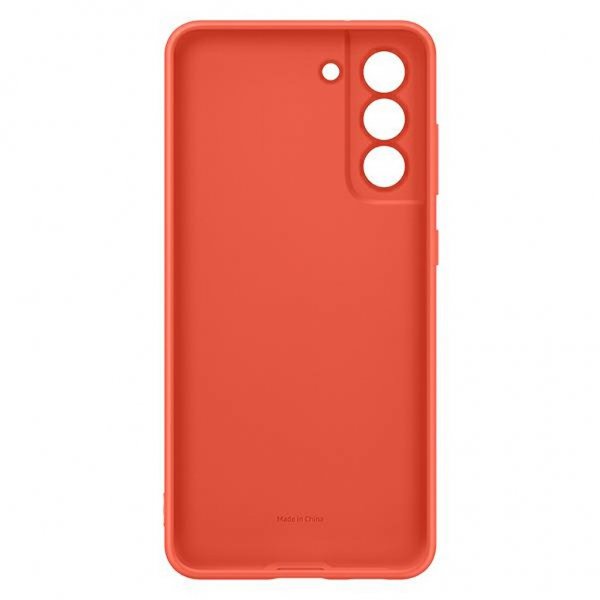 Samsung Original Galaxy S21 FE Skal Silicone Cover Coral